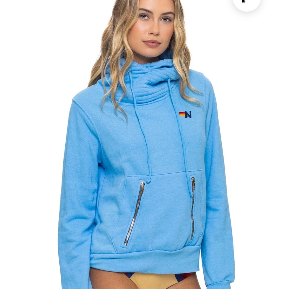 Aviator Nation Light Blue Hoodie - Picture 5 of 6